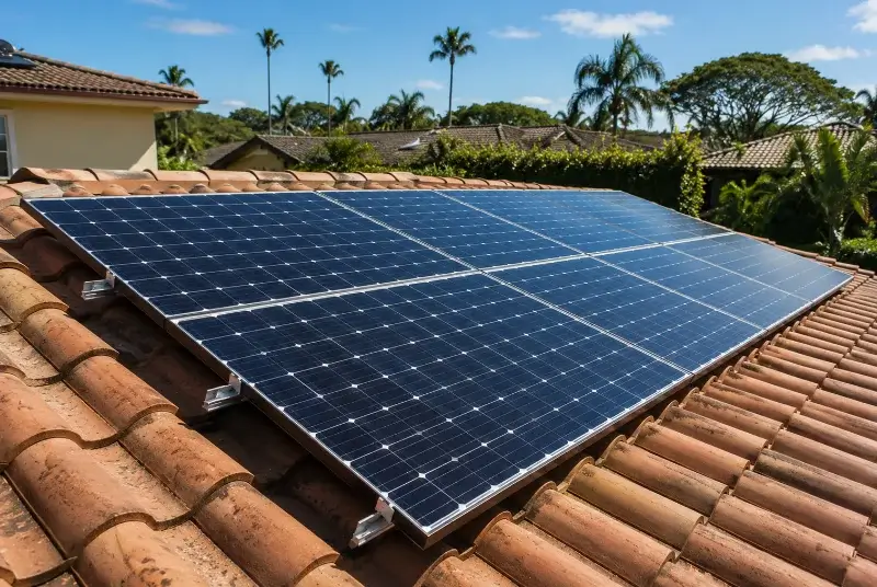 Installation de panneaux solaires à Saint-Jean-de-Luz